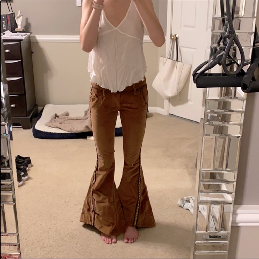 OneTeaspoon Marines Low Rise Brown Flare Corduroys